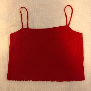 Red tank top